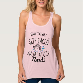 Zeit, um Schiff Faced Cruise Racerback Top-Shirt Tank Top