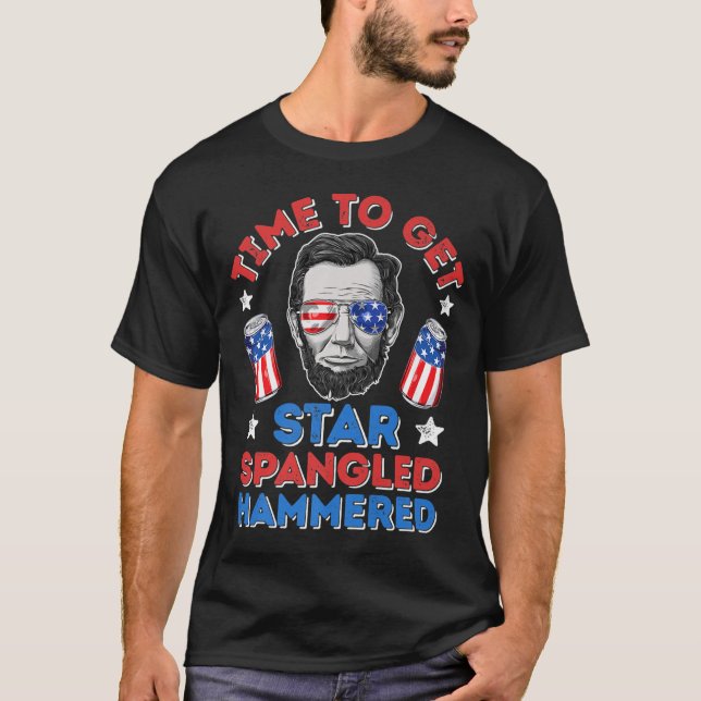 Zeit, um zu Star Spangled Hammered Shirt 4. Ju (Vorderseite)