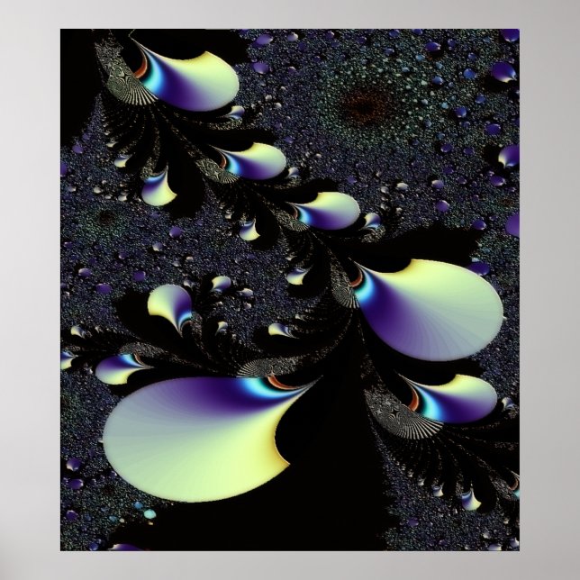 ZEIT UND BEREICH 4 ~ ABSTRAKTER KUNSTDRUCK POSTER (Vorne)