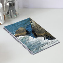 Zeit und Gezeitenkreuz Zitat Rocky Coastline