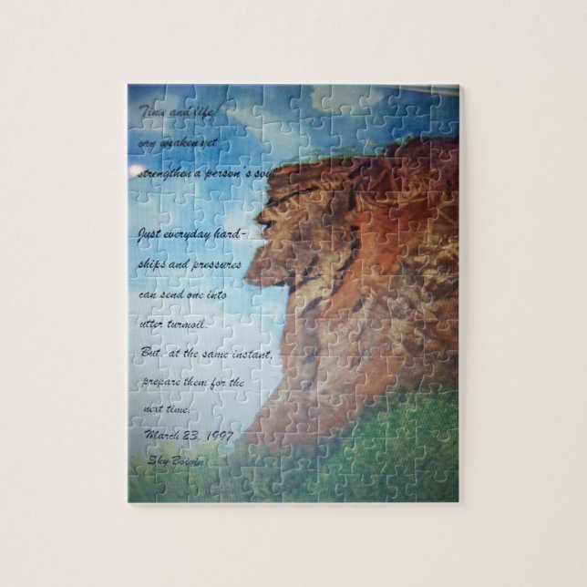 Zeit und Lebengedichtpuzzlespiel Puzzle (Vertikal)