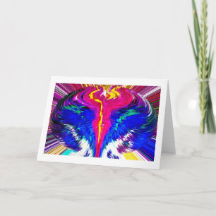 Zeit und Raum Feiertagskarte