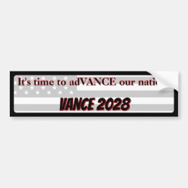 Zeit, unsere Nation voranzubringen JD Vance für Pr Autoaufkleber