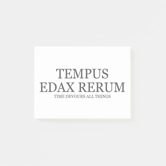 Zeit verschlingt alle Sachen - Dunkelheit Post-it Klebezettel (Vorderseite)