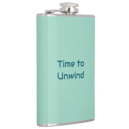 Zeit, Vinyl Wrapped Flask zu entspannen Flachmann