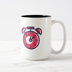 Zeit vorbei zweifarbige tasse
