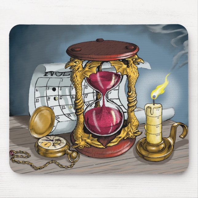 Zeit wartet niemand mousepad (Vorne)