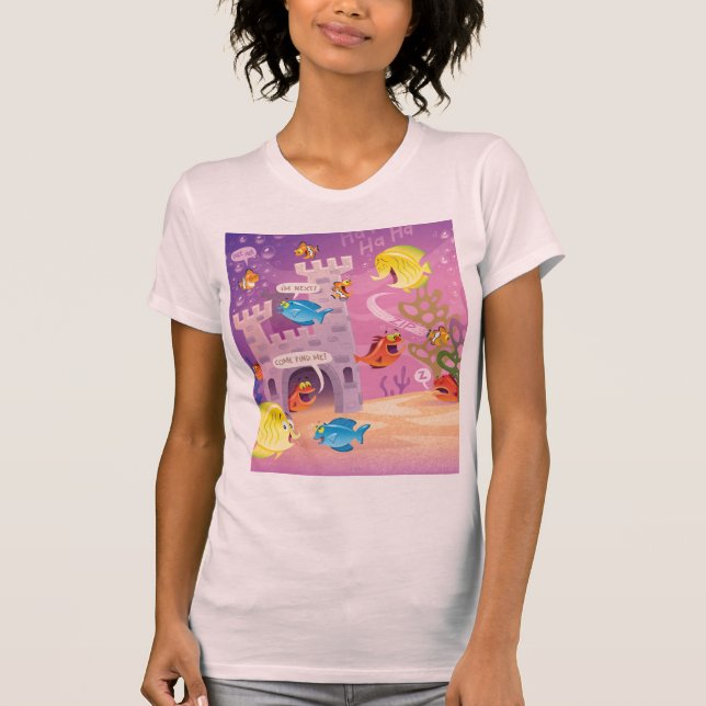 Zeit Zählung-Unter zum Meer T-Shirt (Vorderseite)