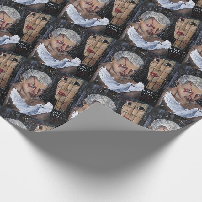 Zeit zu sterben! Gemälde von Alfred Fox Geschenkpapier (Ecke)