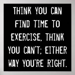 Zeit zu trainieren poster