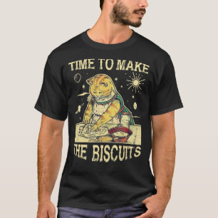 Zeit zum Backen der Kekse Katzen Tabby Kneten Mehl T-Shirt