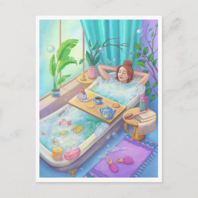 Zeit zum Entspannen Postkarte (Vorderseite)