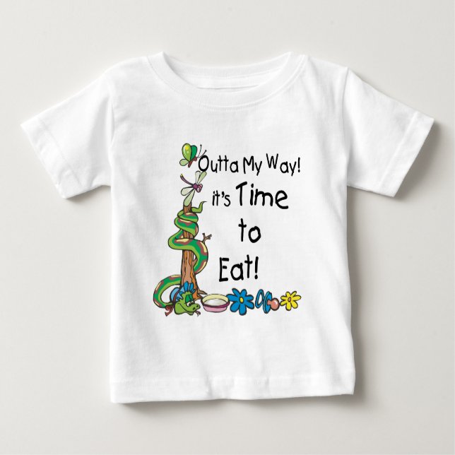 Zeit zum Essen Baby T-shirt (Vorderseite)
