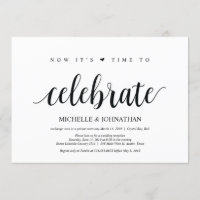 Zeit zum Feiern der Hochzeitsfeier lädt ein