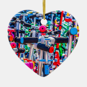 Zeit zum Kauf eines Scooters Keramik Ornament