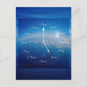 Zeit zum Lächeln Postkarte