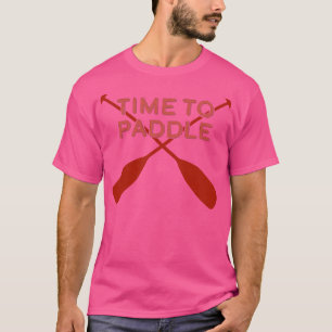 Zeit zum Paddeln Canoe Whitewater Canoeing Geschen T-Shirt