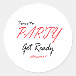 Zeit zum Party jubelt! Aufkleber