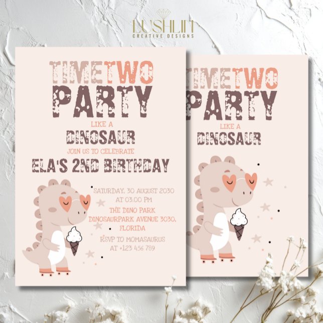 Zeit zum Party Wie ein Dinosaurier - ein prähistor Einladung (Von Creator hochgeladen)