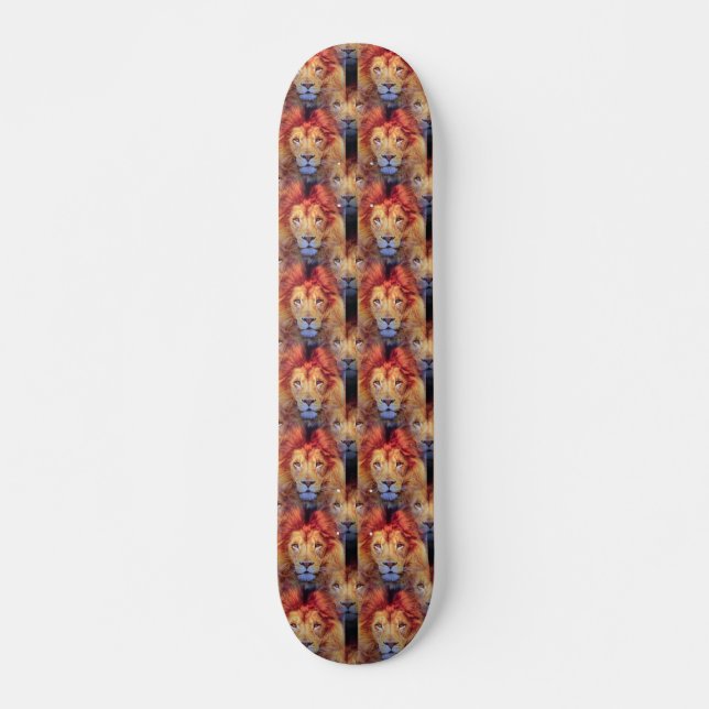 Zeit zum Party Wilder Löwen Skateboard (Vorne)