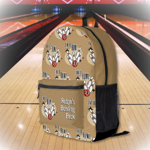 Zeit zum persönlichen Bowling Bedruckter Rucksack