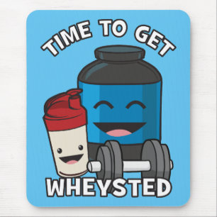 Zeit zum Rad fahren - Funny Bodybuilding Workout Mousepad