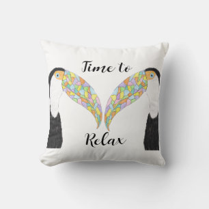 Zeit zum Relaxen von Toucans Kissen