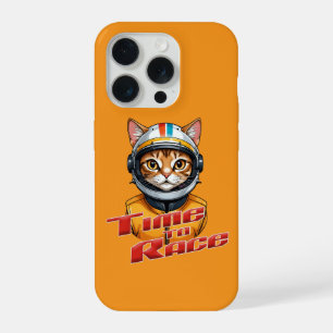 Zeit zum Rennen - Speedy Cat Racer iPhone 15 Pro Hülle