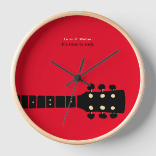Zeit zum Rock I Guitar Hour Uhr