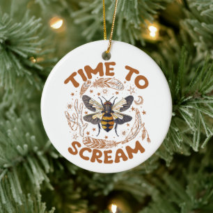 Zeit zum Schreien Zikaden Liebhaber Insekten Entom Keramik Ornament