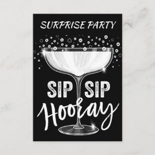 ZEIT ZUM SIP SIP SIP HOORAY **ERWACHSENES PARTY** EINLADUNG