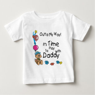 Zeit zum Spielen mit Daddy2 Baby T-shirt