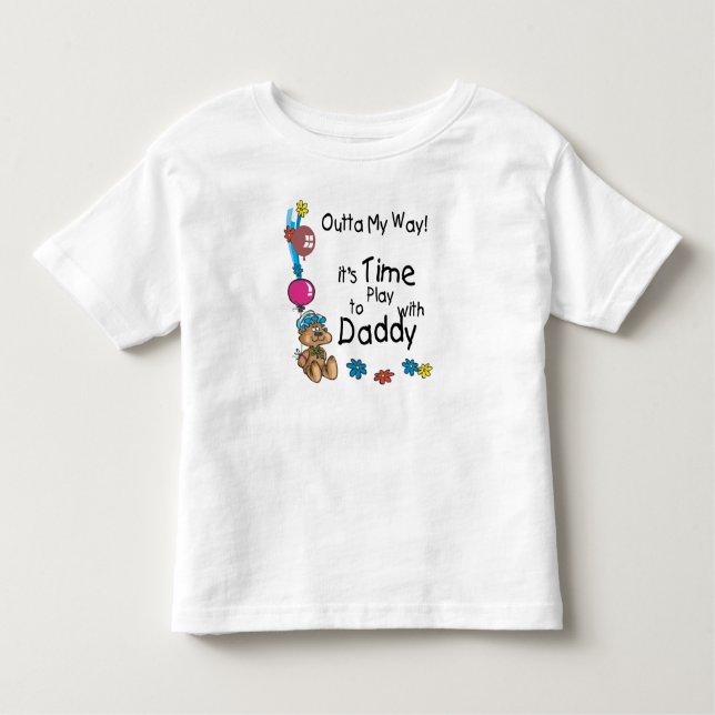 Zeit zum Spielen mit Daddy2 Kleinkind T-shirt (Vorderseite)