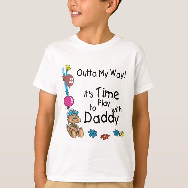 Zeit zum Spielen mit Daddy2 T-Shirt (Vorderseite)