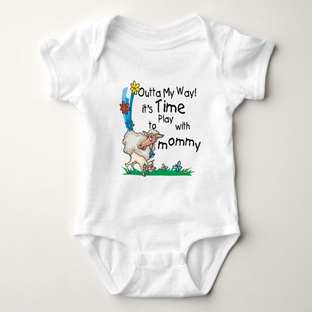 Zeit zum Spielen mit Mommy2 Baby Strampler (Vorderseite)