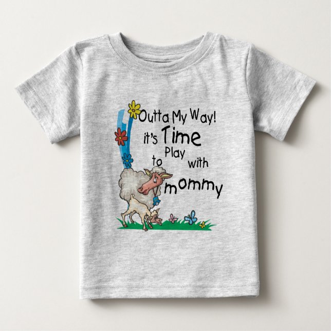 Zeit zum Spielen mit Mommy2 Baby T-shirt (Vorderseite)