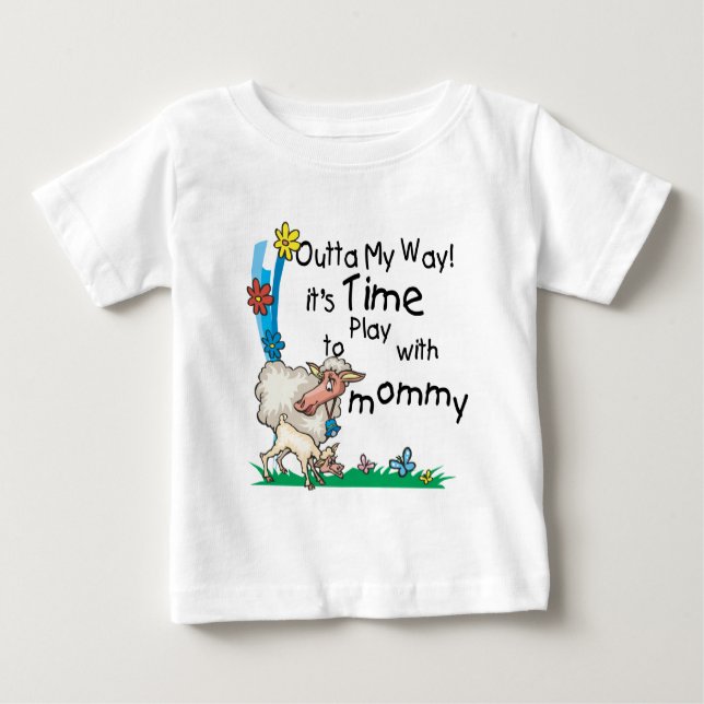 Zeit zum Spielen mit Mommy2 Baby T-shirt (Vorderseite)