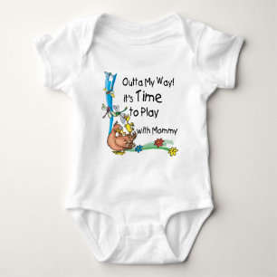 Zeit zum Spielen mit Mommy Baby Strampler