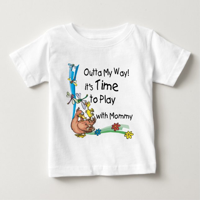 Zeit zum Spielen mit Mommy Baby T-shirt (Vorderseite)