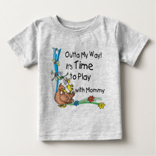 Zeit zum Spielen mit Mommy Baby T-shirt