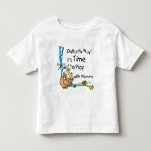 Zeit zum Spielen mit Mommy Kleinkind T-shirt