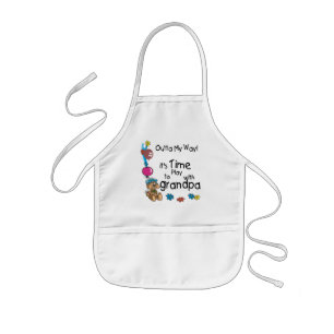 Zeit zum Spielen mit Opa Kinderschürze