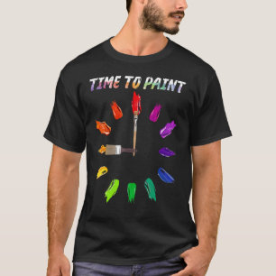 Zeit zum Spritzlackieren Künstler Maler Männer Fra T-Shirt