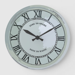 Zeit zum Vergnügen Große Wanduhr