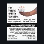 Zeit zur Verbindung, Geschwindigkeit der Netzwerke Flyer<br><div class="desc">Time to Connect,  Speed Networking Event Advertising Flyer durch den Business Card Store.</div>