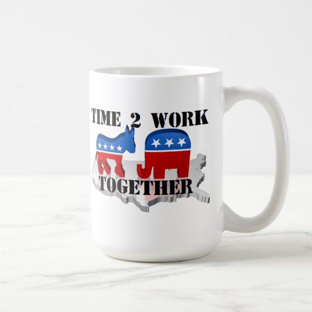 Zeit zur Zusammenarbeit Tasse (Rechts)