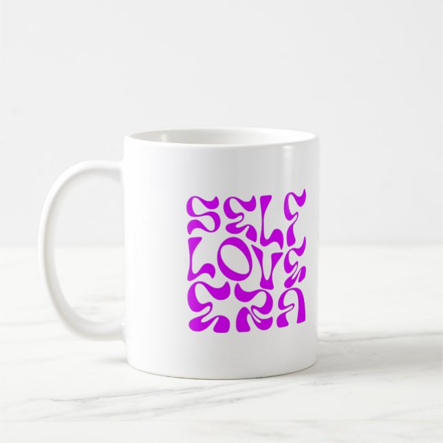 Zeitalter der Selbst-Liebe Inspiration Tasse (Links)