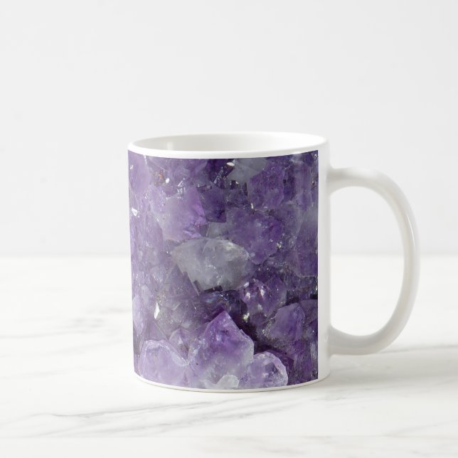 Zeitalter-heilende Amethyst Kristallkristalle Kaffeetasse (Rechts)