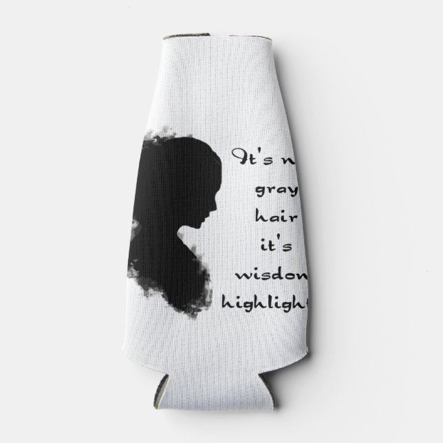 Zeitalter "Over the Hill" Zitat Weisheitsberichte Flaschenkühler (Vorderseite)