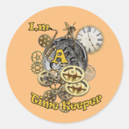 Zeitbegrenzer Runder Aufkleber